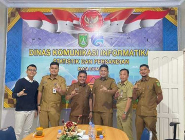 Tingkatkan Transparansi Informasi, Diskominfo Kampar Bangun Sinergitas dengan Kominfo Kota Dumai