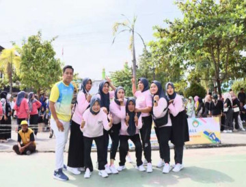 Volly Ball Meriahkan HUT DWP Kampar, DWP UP Diskominfo Kampar Melaju ke Babak Semi Final