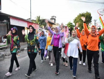 Pj Ketua TP PKK Kab. Kampar : CFD Mengolahragakan dan Menyehatkan Masyarakat