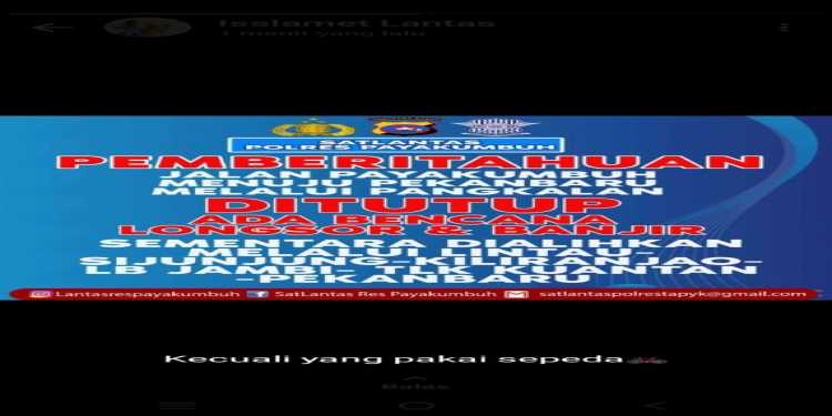 Penutupan Jalan Akibat Longsor dan Banjir