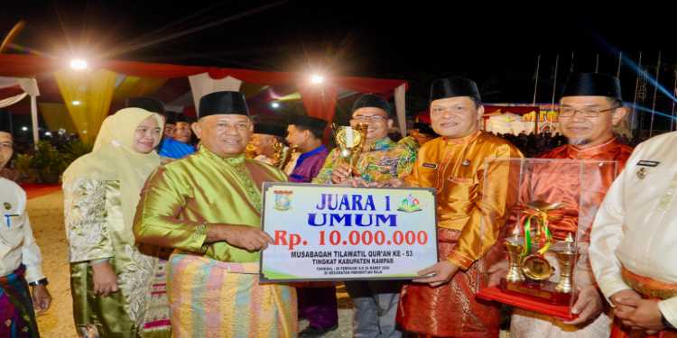 Kecamatan Bangkinang Juara Umum Mtq Tingkat Kabupaten Kampar Ke Tahun Website Resmi