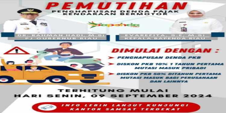 Pemutihan Penghapusan Denda Pajak  Kendaraan Bermotor