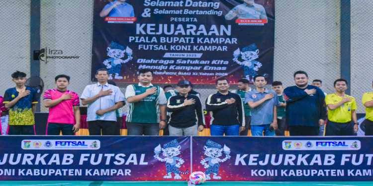 Kejuaraan Kabupaten Futsal Piala Bupati Kampar Resmi di Buka