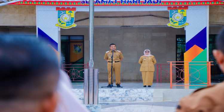 Langsung Pimpin Apel Gabungan, Ahmad Yuzar ; Bersama-sama Wujudkan Visi Dan Misi Pembangunan Kampar