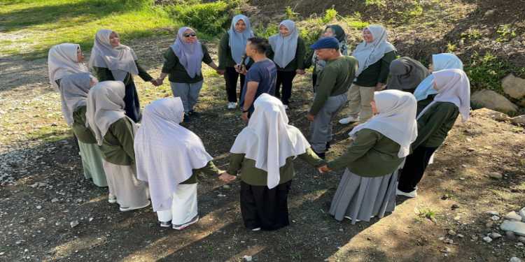Tingkatkan Kesehatan dan Soliditas antar Anggota, DPC PP-PAUD Gelar Senam Pagi Bersama