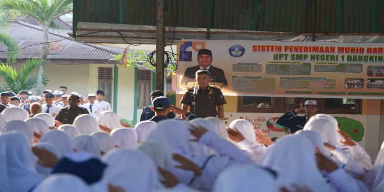 Siswa SMPN 1 Bangkinang sambut Meriah Edukatif Pol PP In Action