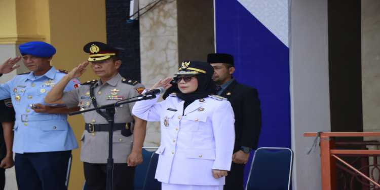 Pimpin Upacara Peringatan Hari Otda Ke-29 Tahun 2025, Wakil Bupati Kampar Bacakan Amanat Mendagri RI