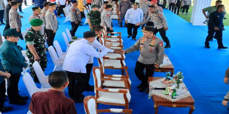 Bupati Kampar Hadiri Pengecekan Personel dan Peralatan Penanggulangan Karhutla di SPN Polda Riau