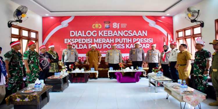 Pemerintah Kabupaten Kampar Apresiasi Kegiatan Ekspedisi Merah Putih Presisi Polda Riau