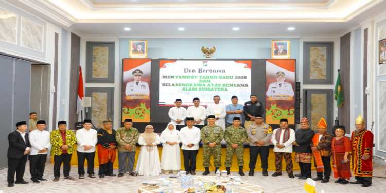 Pemda Kampar Gelar Do'a Bersama Lintas Agama  Pergantian Tahun Dan Belasungkawa Musibah Sumatera