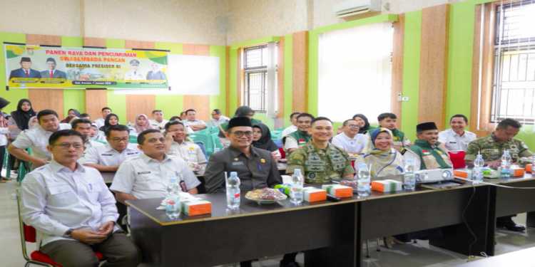 Melalui Zoomeeting, Pemkab Kampar Ikuti Panen Raya Bersama Presiden RI, Dukung Swasembada Pangan