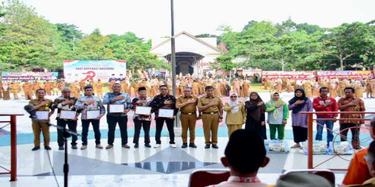 Dihari Harkopnas Ke-79, Bupati Kampar Komitmen Memperkuat Ekonomi Rakyat Berbasis Koperasi.