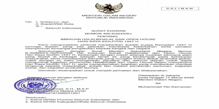 SE Imbauan Halal bi halal dan Open House