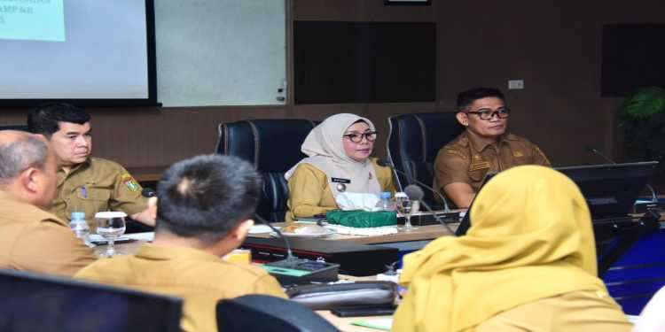 Wabup Kampar Pimpin Rapat Evaluasi Realisasi Fisik Pembangunan Kab. Kampar Th 2026 Bulan Juli