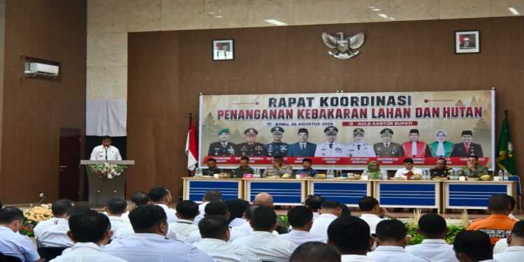 Rakor Karhutla, Bupati Kampar Himbau Seluruh Masyarakat Jangan Bakar Lahan