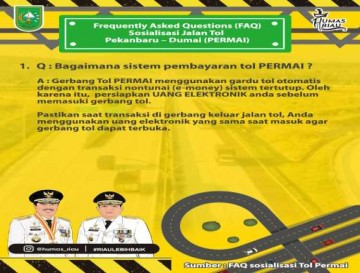 SOSIALISASI JALAN TOL PEKANBARU- DUMAI (PERMAI)