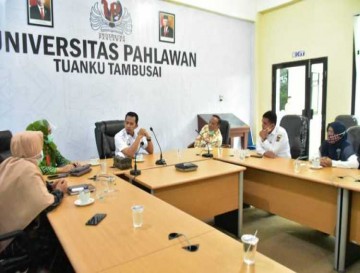 Diskominfo Kampar Jajaki Kerjasama dengan LPPM Universitas Pahlawan