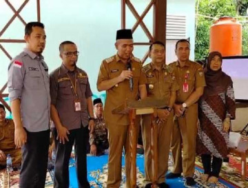 Wakili Riau Pada Apresiasi KIP Tingkat Nasional, Pj Bupati Kampar Tinjau Desa Pulau Gadang