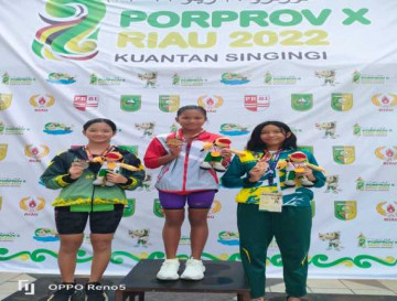 Porprov Riau ke-X  Hari Kedua, Kampar Meraih Medali 8 Emas, 10 Perak dan 10 Perunggu
