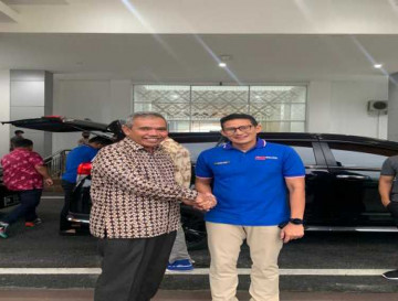 Pj Bupati Kampar Temui Menpar Ekraf, Sandiaga Uno Dukung Penuh Desa Kreatif Kampar