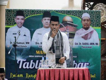 Sambut Bulan Ramadhan 1444 H, Kadis Damkar Hadiri Tabligh Akbar di Desa Simpang Kubu Kec. Kampar
