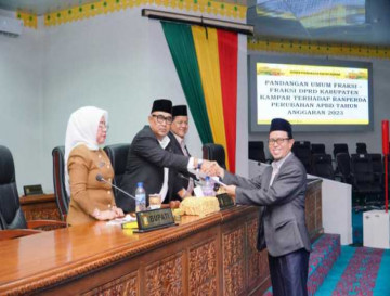 Pandangan Umum Fraksi - Fraksi Terhadap Ranperda Perubahan APBD Kabupaten Kampar Tahun Anggaran 2023