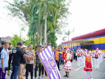 Pj. Bupati Kampar Membuka acara Open Ceremony Kampar Marching Open Campionship 2023 se-Sumatera