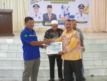 Camat Kampar Kiri Marjanis lakukan MoU Dengan Perusahaan Menjadi Bapak Asuh Anak Stunting