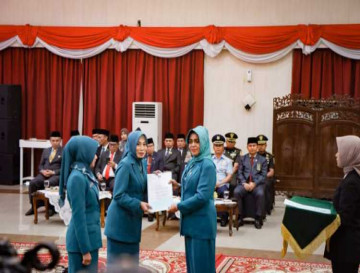 drg. Yusi Prastiningsih, MM Resmi Menjabat sebagai Penjabat Ketua TP PKK Kabupaten Kampar