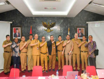 Pj Bupati Kampar sampaikan laporan pelaksanaan tugas triwulan II  ke Kementerian Dalam Negeri RI