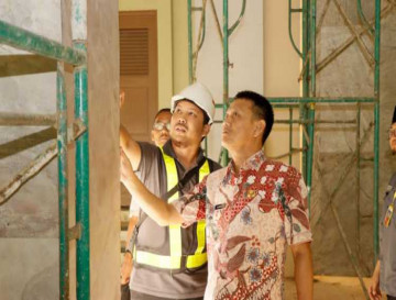 Pj Bupati Hambali Tinjau Progres Renovasi Masjid Islamic Center