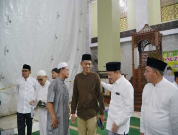 Danyon 132/BS Hadiri Peringatan Nuzul Alqur'an Tahun 1445 H Yyang Dilaksanakan Oleh Pemda Kampar
