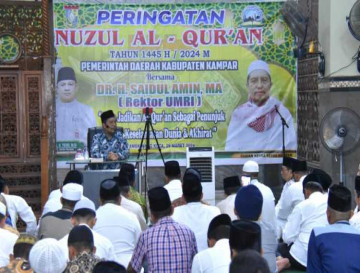 Peringati Malam Nuzulul Quran Kabupaten Kampar, Dr. Saidul Amin, MA