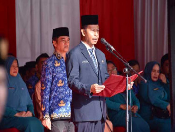 Pj Sekda Kampar pimpin upacara Hari Pendidikan Nasional (HARDIKNAS)