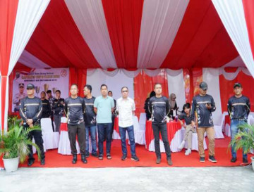 Wakili Pj Bupati Kampar, Asisten III Azwan Lomba Burung Berkicau Kapolres II Kampar