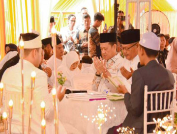 Hadiri Pesta Pernikahan Panji Gusti Pangestu Catur, Pj Bupati  Hambali Sakinah Mawaddah Warahmah,