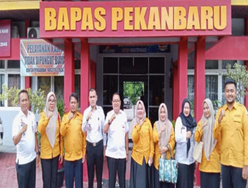 Sambangi Bapas Kelas I A Pekanbaru, Forum Puspa Madani Kampar Bangun Kolaborasi