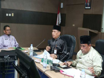 Pj. Bupati Kampar Hambali Pimpin Rapat Rilis Inflasi Kampar Bulan Juli 2024 dari BPS Kampar