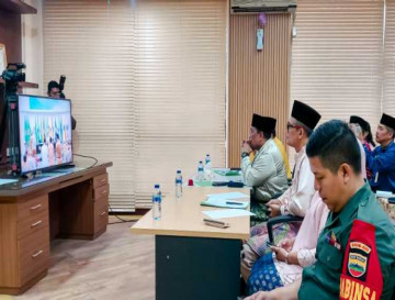 Wakili Penjabat Bupati Kampar, Asisten II Setda Kampar Ikuti Rakor Inflasi bersama Mendagri.