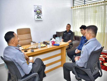 Jalin Silaturahmi, Dinas Kominfo Kampar Sambut Kalapas Kelas II A Bangkinang