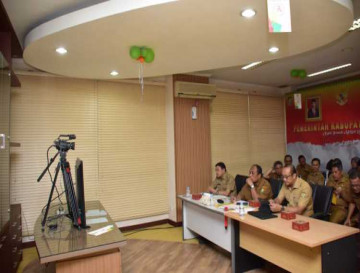 Pemkab Kampar Ikuti Zoom Meeting terkait Penanggulangan Penyakit TBC.