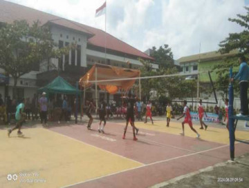 Kecamatan Kuok Salah Satu Tim Lolos Ke Partai Final Kejuaran Bola Voli Pelajar 2024