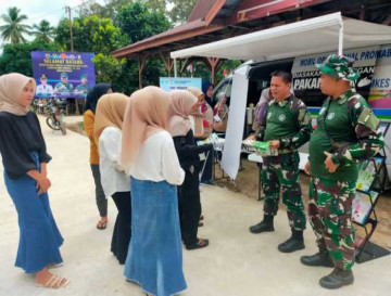 Satgas TMMD Gandeng Tim Kesehatan Gelar Penyuluhan Pelayanan Kesehatan,
