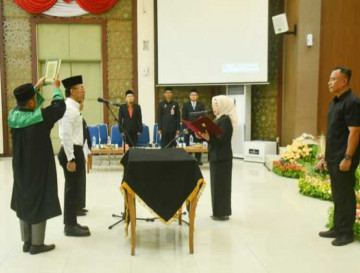 Pj Sekda Kampar Lantik 9 PNS dalam Jabatan Fungsional di Lingkungan Pemerintah Kabupaten Kampar