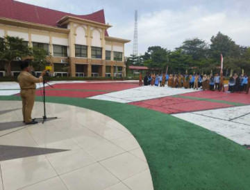 Pimpin Apel Pagi, Ini Pesan Pj Sekda Kampar Drs. Yusri, M.Si