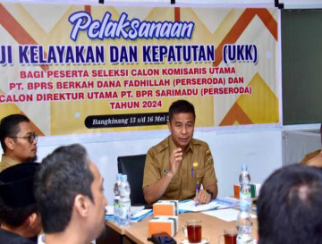 Tiga Peserta Calon Direktur PT. BPRS Uji Kelayakan dan Kepatutan