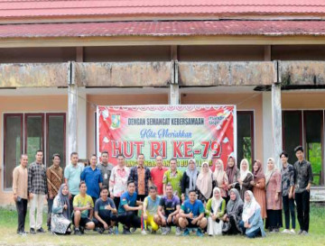 Diskominfo Kampar Kembali Juara Turnamen Bola Voli Antar OPD