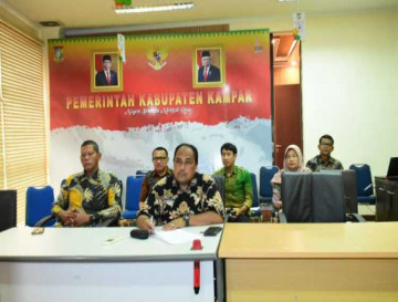 Pemkab Kampar Mengikuti Sosialisasi Pemutakhiran Sasaran Pembangunan Provinsi