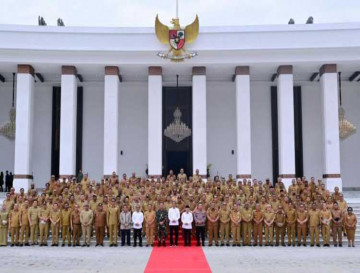 Pj Bupati Kampar Hambali Hadiri Rakor Bersama Presiden RI di IKN Kaltim.