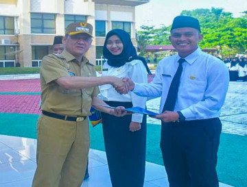 Pemkab Kampar Gelar Apel Penyerahan SK PPPK Formasi Tahun 2023 Secara Simbolis